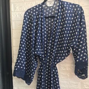 Blue floral Valentino Intimo robe
